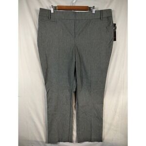 Rekucci Straight Leg Pants‎ Women 22W Charcoal Tummy Control Office Workwear New